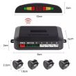 Senzori parcare cu afisaj wireless cu LED, cu 4 senzori spate, SP003 Carguard