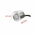 Senzor parcare, 1 bucata, 22mm, argintiu, 01014 Amio