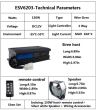 Sirena cu microfon, 2 tonuri, 12V, 200W, ESV-6 6203 + TS200-N 