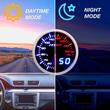 Ceas indicator temperatura ulei, digital, LED, fi52mm, 12V, multicolor, cu senzor si suport, RSP GLED528 RaceSport