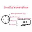 Ceas indicator temperatura gaze arse, EGT, fi52mm, efect oglinda, Dragon Gauge HAO-XHAUS1