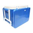 Lada frigorifica 45L cu masa si 2 scaune pliabile, cu roti, albastra  BK90326