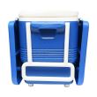 Lada frigorifica 45L cu masa si 2 scaune pliabile, cu roti, albastra  BK90326