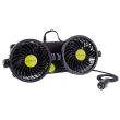 Ventilator dublu 12V, 2xfi10cm, pe suport, 4" DoubleFan 86341 Carmotion