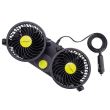 Ventilator dublu 12V, 2xfi10cm, pe suport, 4" DoubleFan 86341 Carmotion