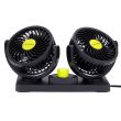 Ventilator dublu 24V, 2xfi10cm, pe suport, 4" DoubleFan 86342 Carmotion