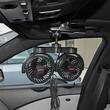 Ventilator dublu 12V, 2xfi10cm, 6W, prindere clips la parasolar, 2 viteze, PRO Series, 03012 Amio