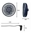 Ventilator 24V, fi20cm, 9" inch, 9W, TURBO, 2 trepte de viteza, 42122, CarCo