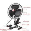 Ventilator 24V, fi25cm, metalic, prindere clips, 10", 61020 Carco