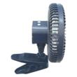 Ventilator cu acumulator 2000mAh si iluminare LED, incarcare 5V USB, fi 21cm, 6viteze, prindere cu clips, 360°, Compass 07230