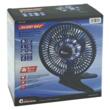 Ventilator cu acumulator 2000mAh si iluminare LED, incarcare 5V USB, fi 21cm, 6viteze, prindere cu clips, 360°, Compass 07230