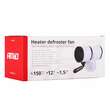 Ventilator 12V, 2 in 1, cald - rece, aeroterma pentru dezghetare parbriz, 150W 02897 Amio