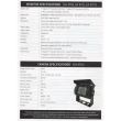 Kit camera mers inapoi cu monitor 7", cablu 20m, 12 - 24V, CA9770 247 Lighting