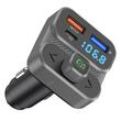Transmitator FM MP3, 3×USB, QC3, PD36W, 12V-24V, Amio 04649
