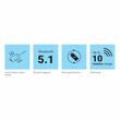 Adaptor Bluetooth 2in1, transmitator si receptor, Jack 3.5mm, 450-12 Sandberg 