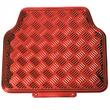 Set 4 covorase universale 65x47, din cauciuc cu aspect aluminiu, rosu, APA3000 Race Sport