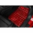 Set 4 covorase universale 65x47, din cauciuc cu aspect aluminiu, rosu, APA3000 Race Sport