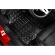 Set 4 covorase universale 65x47, din cauciuc cu aspect aluminiu, carbon, APA4000 Race Sport