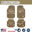 Set 4 covorase universale 71x49, ajustabile, bej Continental 20 CAR+ CONTI10
