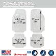 Set 4 covorase universale 71x49, ajustabile, din cauciuc, transparente Continental 30 CONTI30 Car+