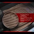 Set 4 covorase auto cauciuc, bej, tip tavita Sand100 SwissDrive