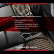Set 4 covorase auto cauciuc, bej, tip tavita Sand100 SwissDrive