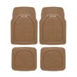 Set 4 covorase auto cauciuc, bej, tip tavita Sand100 SwissDrive