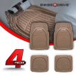 Set 4 covorase auto cauciuc, bej, tip tavita Sand100 SwissDrive