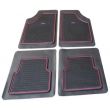 Covorase universale, 77x49, cu cauciuc, margine rosie, sport 61349 CarCo