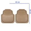 Set 4 covorase auto cauciuc cu mocheta bej 731.25 Heyner