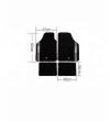 Covorase auto mocheta 65x47, universale 03763BAR Sparco