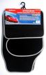 Set 4 bucati covorase auto universale, mocheta 66x47 cu margini colorate, CarCo