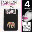 Set 4 covorase universale mocheta 67x44 Elefanti, PLUSHG1 Car+