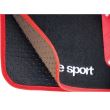 Covorase auto universale, mocheta 70x46, cu intaritura calcaie de aluminiu rosu RaceSport AFT3000