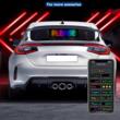 Panou flexibil LED RGB Eyes Devil, 60x12cm, Bluetooth+ telecomanda, USB 5V.
