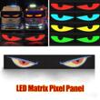 Panou flexibil LED RGB Eyes Devil, 90x19cm, Bluetooth, telecomanda, USB 5V.