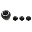 Maner schimbator viteze sferic, piele perforata 2505RRB RaceSport