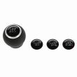 Maner schimbator viteze sferic, piele perforata 2505RRG RaceSport
