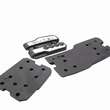 Set 3 bucati ornament protectie pedale aluminiu Butzi BZA1300
