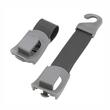 Set 2 carlige universale, suport haine, plase, prindere tetiera sau maner, 06278 Compass 