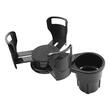 Suport pahar rotativ, cu baza ajustabila, multifunctional, negru-carbon, 86912 Carmotion