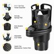 Suport pahar rotativ, cu baza ajustabila, multifunctional, negru-carbon, 86912 Carmotion