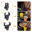 Suport pahar rotativ, cu baza ajustabila, multifunctional, negru-carbon, 86912 Carmotion