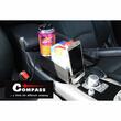 Suport pahar si telefon, rotativ, cu baza ajustabila, multifunctional, negru-crom, Select, 06271 Compass