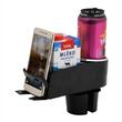 Suport pahar si telefon, rotativ, cu baza ajustabila, multifunctional, negru-crom, Select, 06271 Compass