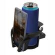 Suport pahar si telefon, montare grila ventilatie, 2in1, negru-crom, Select, 06270 Compass 