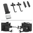 Suport pahar si telefon, montare grila ventilatie, 2in1, negru-crom, Select, 06270 Compass 