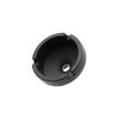 Scrumiera neagra, capac detasabil, 110 mm