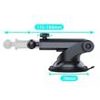 Suport telefon cu ventuza, brat telescopic 115-165mm, MOUNT-CAR-SCA07-WL, Well 