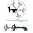 Suport telefon cu ventuza, picior telescopic, KURT 42860 CarCo